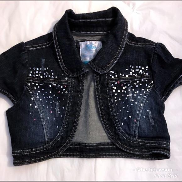 Justice Other - 🆕Justice Embellished Denim Bolero Jacket Sz 10 Justice Other - 🆕Justice Embellished Denim Bolero Jacket Sz 10